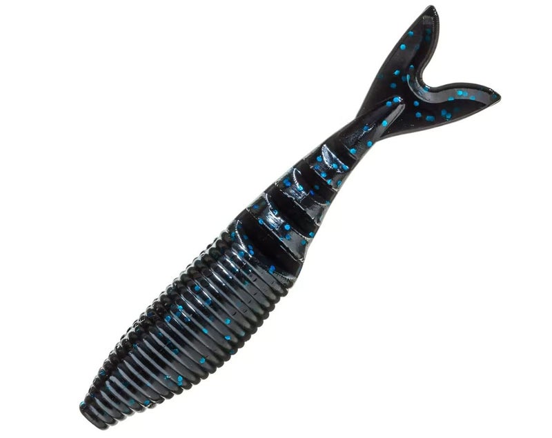Yamamoto Gary Yamamoto 134-06-021 Zako Swimbait Artificial Fishing Bait, Black with Blue Flake - Image 3